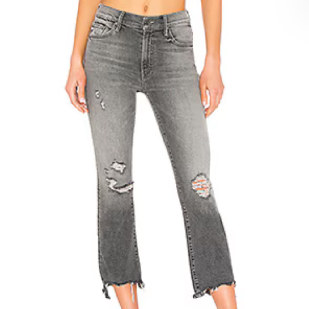MOTHER The Insider Crop Step Chew Jeans in Scene Of The Crime sz 25 (I think)